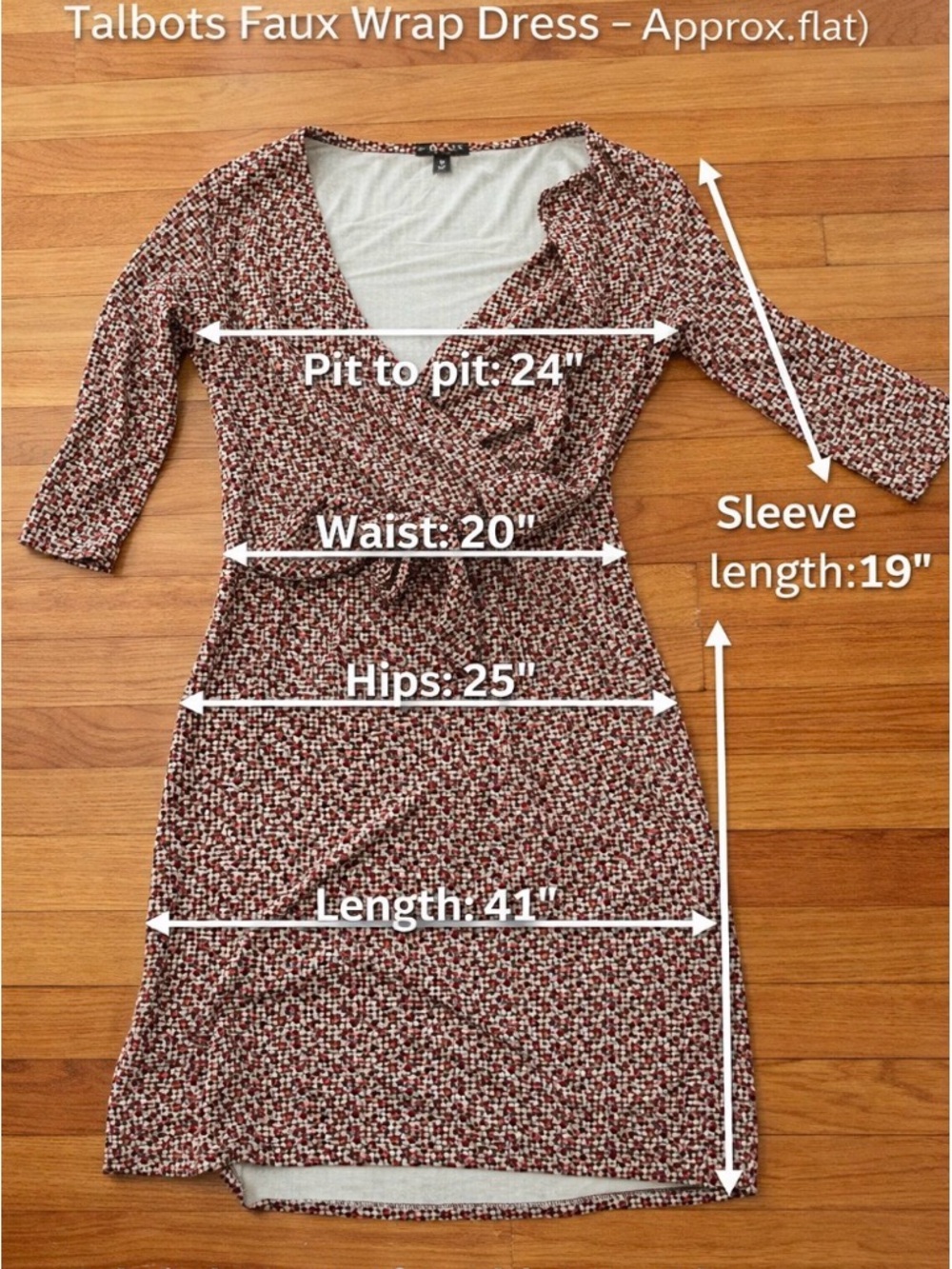 Talbots wrap dress – Size 1X – Excellent used condition - Picture 2 of 6